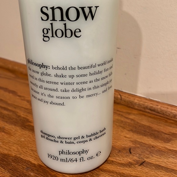 Philosophy Mega Size 64 oz Snow Glove Shower Gel, Shampoo & Bubble Bat - Picture 2 of 6
